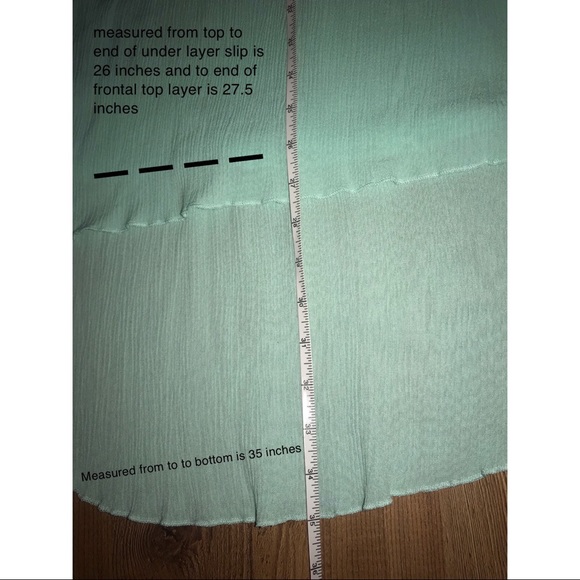 TURQUOISE / RUFFLED HIGH LOW SUNDRESS - Picture 5 of 8